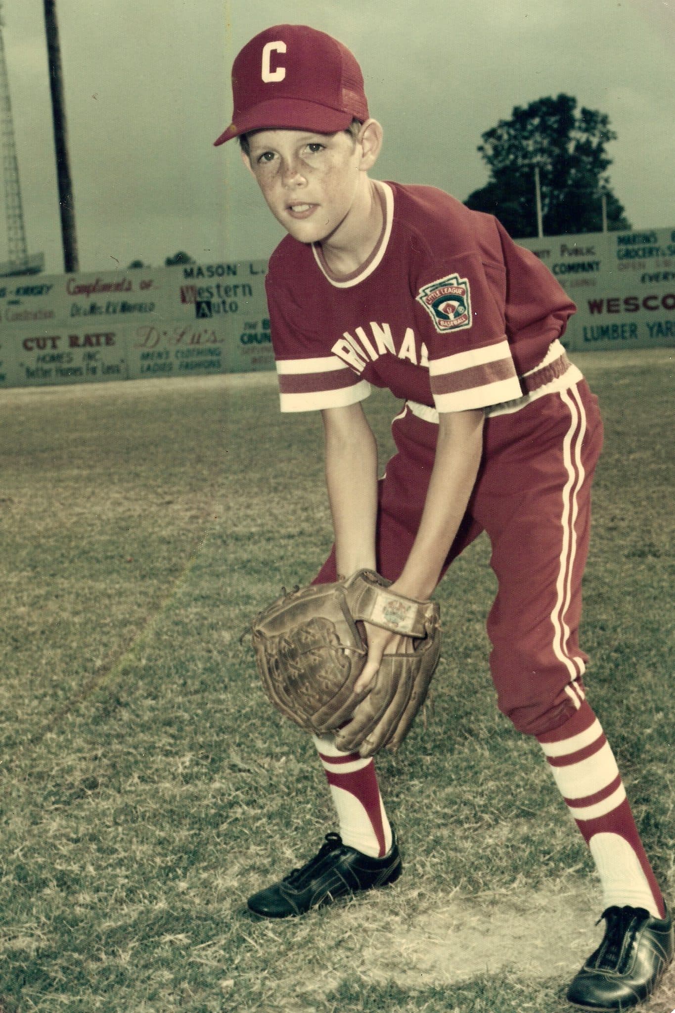 Kevin Cadenhead as a young baseball player